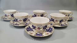 Zsolnay marie antoinette coffee and mocha set for 6 people