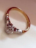 Arany platina gyémánt gyűrű