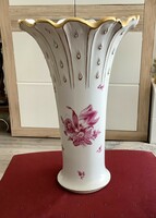 Herend's huge teardrop vase, flawless