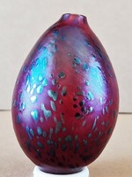 Gyönyörű antik irizáló üveg tojás