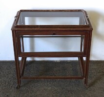 1I915 antique bar table side table trolley