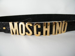 Vintage Moschino öv bőrből