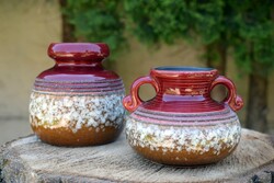 2 retro vases / old ceramic vases / German