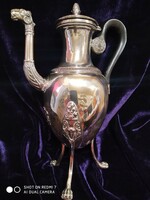 Antique silver (950) empire coffee pot in Paris ca. From the 1820s