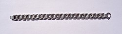 19.2 cm long, 1 cm. Wide 835 sterling silver bracelet