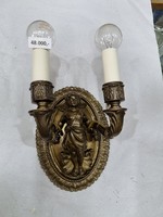Old renovated angelic copper wall bracket