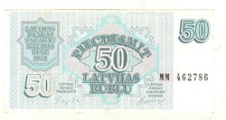 50 rubel rublu 1992 Lettország 3.