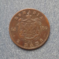 Románia - 2 bani 1880