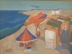 Joseph of Szentgyörgy (1940-2014): Gurzuf beach, 60x80cm., Picture gallery
