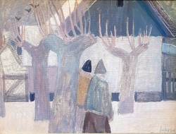 János Jakuba (1909-1974): winter, 60x80 cm., Picture gallery