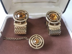 Vintage swank cufflinks and tie pins set