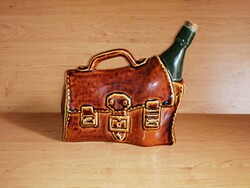 Funny ceramic water bottle in the shape of a bag or suitcase for kati49