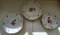 ZSOLNAY PORCELÁN VADRÓZSA MINTÁS 18 DB-OS ÉTKÉSZLET (GV)