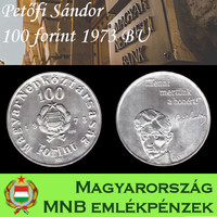 Petőfi ezüst 100 forint 1973