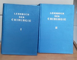 Lehrbuch der Chirurgie 1-2 német sebészeti szakkönyv