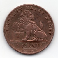 Belgium 1 belga cent, 1899