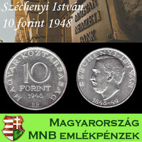 Széchenyi ezüst 10 forint 1948
