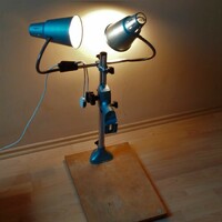 Régi retro vintage NDK tárgy megvilágító lámpa industrial loft design