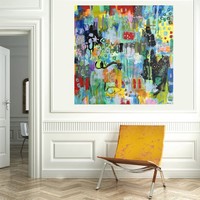 Ludman Bernadette - I see 100x100cm abstract painting