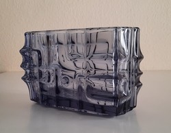 Vladislav urban purple Czech glass vase / jardiniere