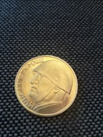 Mussolini commemorative medal, 20 l