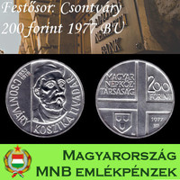 Festő sor: Csontváry ezüst 200 forint 1977 BU
