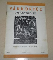 RITKA! Vándortűz, a Magyar Irodalmi Társaságok időszaki értesítője, 1947. 4. sz. június