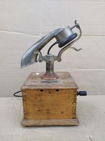 Rare Antique Wooden Table Phone from the Late 1800s