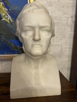 Wagner márvány szobor ismeretlen művésztől (jelzett)