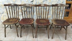 4 darab retro fa szék