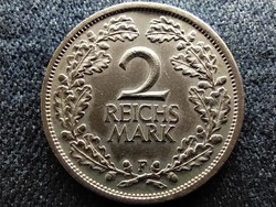 Németország Weimari Köztársaság (1919-1933) .500 ezüst 2 birodalmi márka 1927 F (id61379)