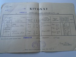 AD00007.7 POROSZLÓ  Házassági anyakönyvi kivonat 1942 Domján  Sipos