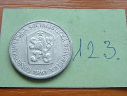 CSEHSZLOVÁKIA 10 HALERU 1961  Kremnica Mint,  ALU.123.