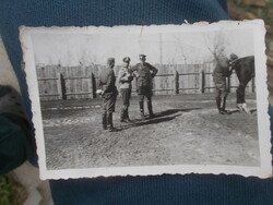Original World War II photo photo with German soldier officers