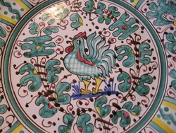 Haban deruta rooster wall bowl with f s sign