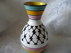 Retro deruta signed vase f t