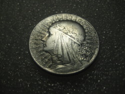5 Zloti  1933  Jadviga , Anjou  Hedvig , 750-es  ezüst  ,  28 mm,  12 gr