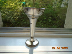 Impressive silver-plated embossed floral old heavy cup with interesting markings