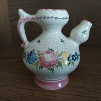 Gmundner cracked glazed small jug / vase