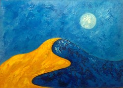 Molnár Ilcsi  " Vektor sivatag " című munkám - olaj festmény