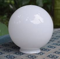 Fehér tej üveg opál gömb lámpabúra , lámpa , csillár búra 16,5 cm I.