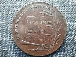 Poroszország III. Frigyes Lerne Leiden emlékérem 1888 (id43668)