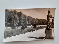 Old postcard 1962 Balatonfüred park detail photo postcard