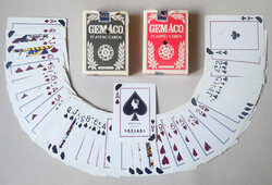 Ritkaság 2db lyukasztott amerikai Atlantic City kaszinó póker francia kártya kártyapakli pókerkártya