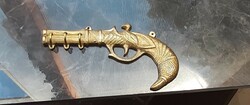 Pistol shaped copper hanger