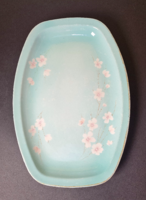 Zolnay porcelain flat serving dish with rare colors and patterns
