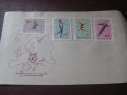 First day stamp figure skater and ice dance eb. Budapest 1963