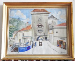 VADÁSZ ENDRE (1901 - 1944) festménye 1937-ből. Jelzett, hibátlan!