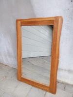 Large oak mirror