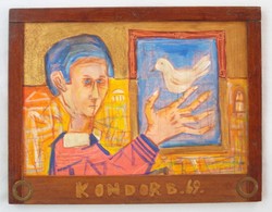 Béla Kondor - his painting Saint Francis of Assisi created in 1969